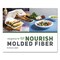 Vegware Nourish Molded Fiber Takeout Containers, 3-Compartment, 5 x 9 x 2, White, Sugarcane, 200PK WH-9-3HW - alternate 3